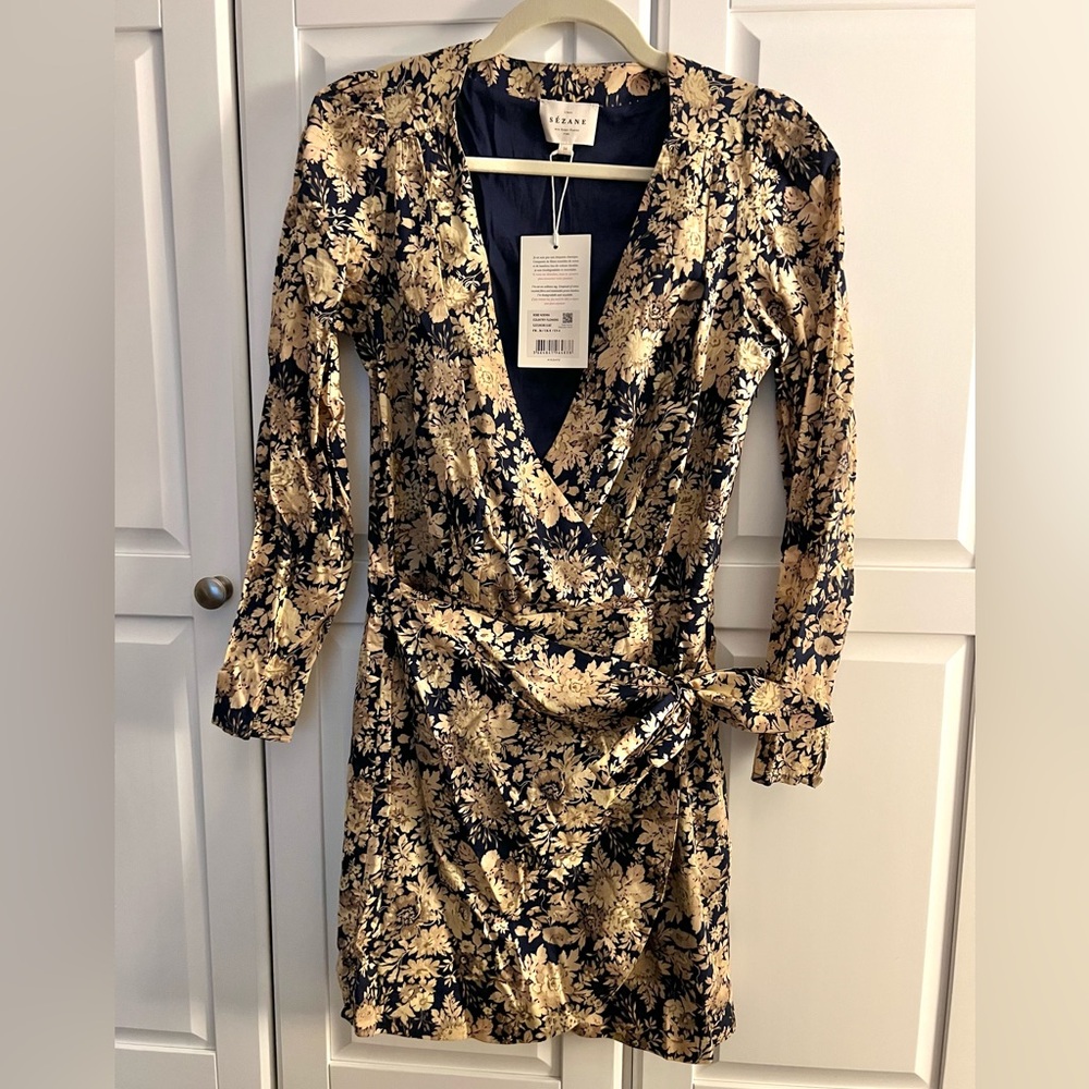 Sezane NEW Noemia Wrap Dress